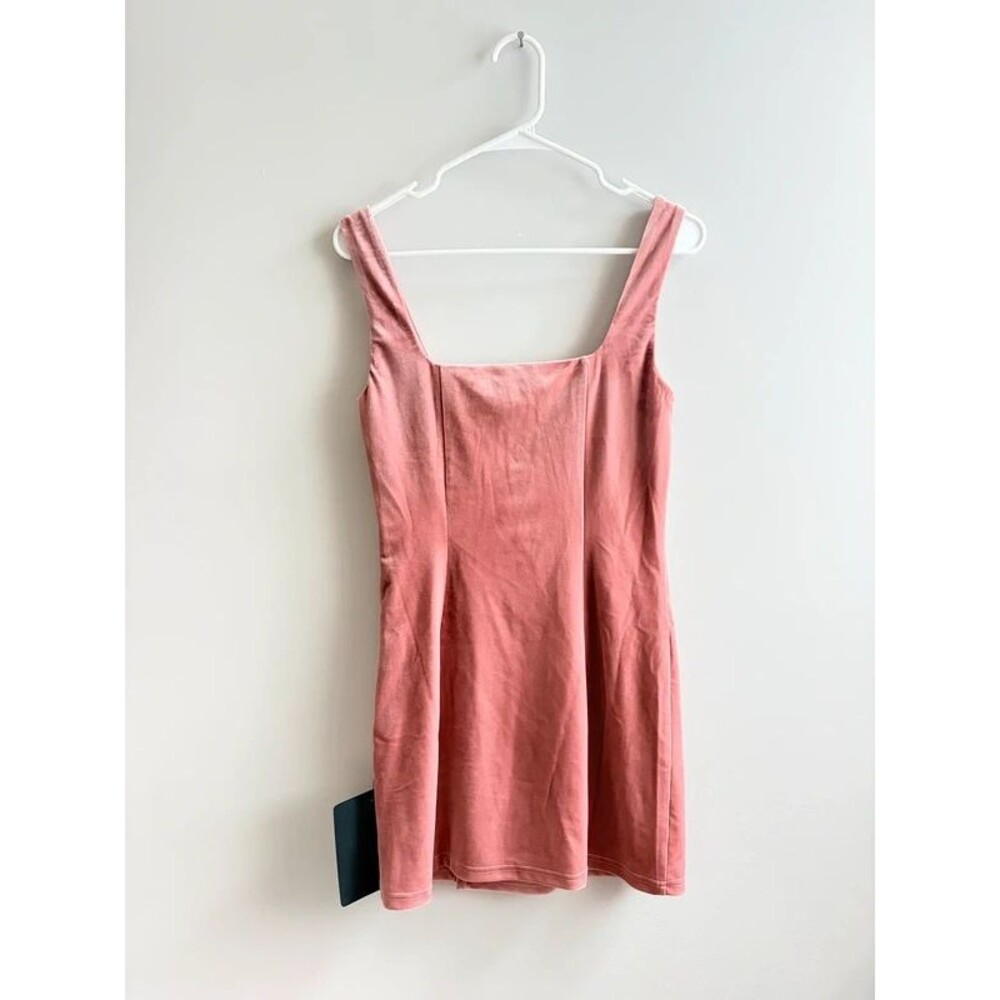 NWT Lulus Velvet Square Neck Mini Dress - Rose Pink, cocktail, wedding guest